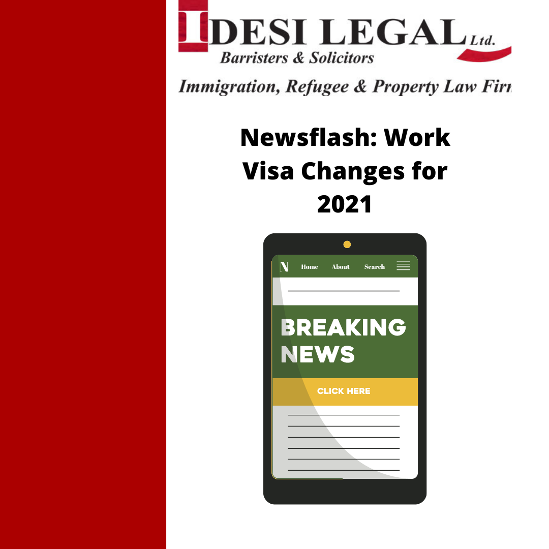 Newsflash: Work Visa Changes for 2021